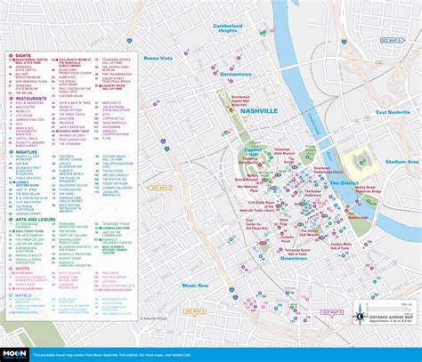 Downtown Nashville Map Printable Tripadvisor Helps You Spend Less.