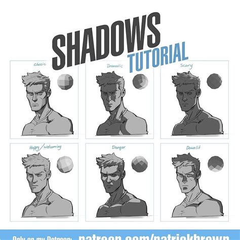 art tutorials on Instagram: “Shadows tutorial!! Credit @patrickbrownart ...