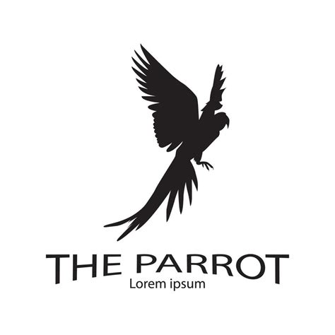 the parrot vector, vector logo for a symbol of the parrot 24122436 Vector Art at Vecteezy