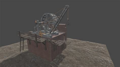 Medieval Construction Crane 3D model - TurboSquid 2109820