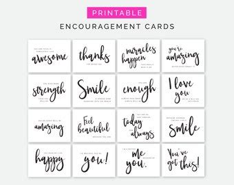 Encouragement Cards - Etsy