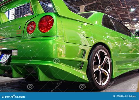 Green Nissan Skyline editorial stock image. Image of bonnett - 15100444