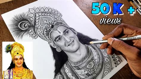 Top 999+ krishna images drawing – Amazing Collection krishna images ...