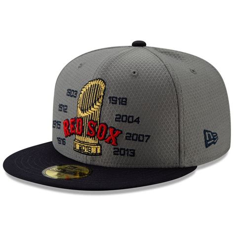 * Men's Boston Red Sox New Era Gray/Navy World Series Champs 59FIFTY ...