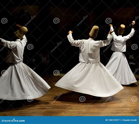 Sufi Music, Whirling Dervishes Show, Cappadocia, Turkey Stock Image ...