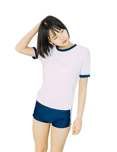 Lemail Japanese Gym Uniform High School Two Piece Swimsuit Cosplay Outfit - blog.juhll.com