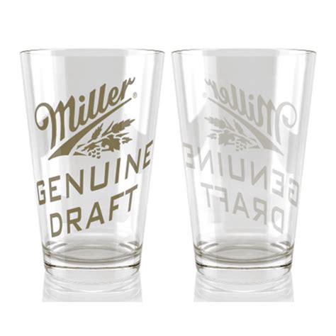 Miller Genuine Draft - 16 oz. Pint Glass - Walmart.com - Walmart.com