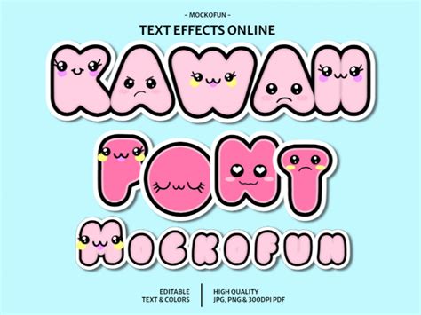 Kawaii FONT - MockoFUN