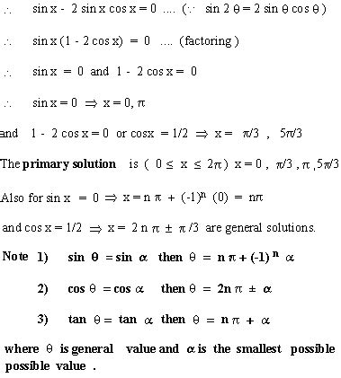 Solving Trigonometric Equations For All Solutions - Tessshebaylo