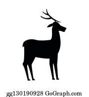 900+ Wild Reindeer Animal Silhouette Nature Icon Clip Art | Royalty ...