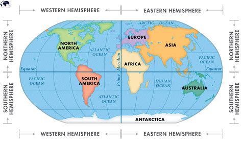 Printable World Map with Northern Hemisphere - Blank World Map