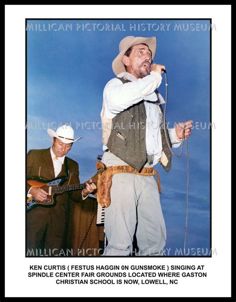 Ken Curtis ( Festus Haggin on Gunsmoke ) singing at Spindle Center Fair ...