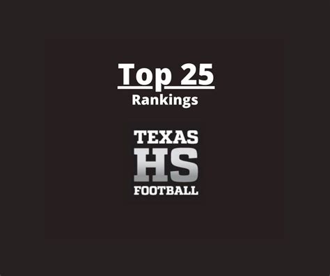 Top 25 High School Football Teams in Texas | Texas HS Football