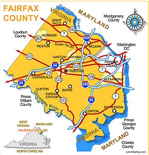 District Fairfax County Map