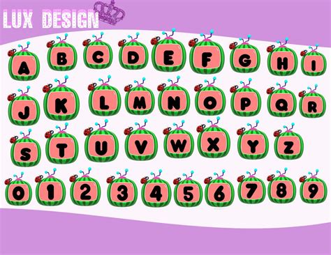 61 COCOMELON ClipArt Alphabet PNG Images 300dpi Digital | Etsy