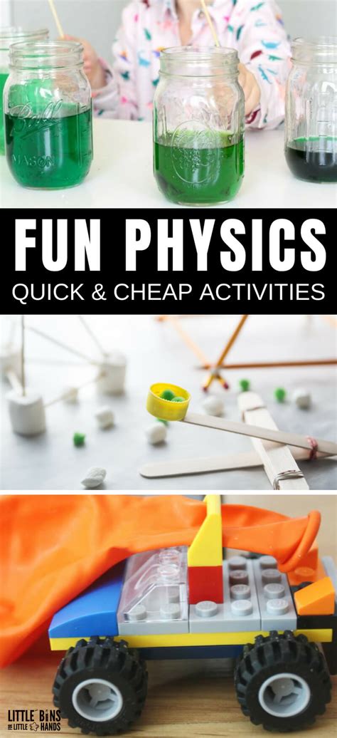 Best Physics Experiments For Kids - Little Bins for Little Hands