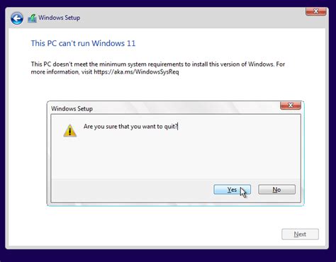 Fixing “Cannot Install Windows 11” error during installation - notes