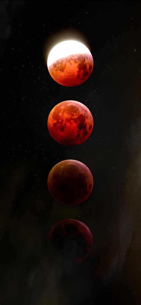 Lunar Eclipse 2019 iPhone X Wallpapers Free Download