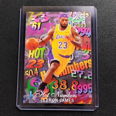 Lebron James Flair Hot Numbers Custom Basketball NBA Card | Shopee ...