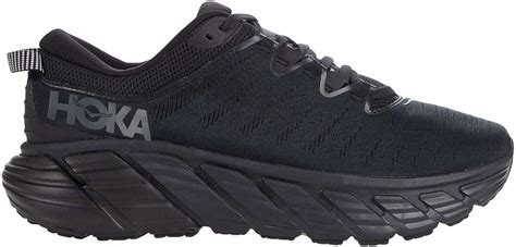 Hoka One One Mens Gaviota 3 Textile Synthetic Black Black Trainers: Amazon.co.uk: Shoes & Bags