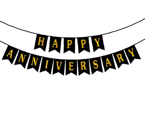 Party Propz Happy Anniversary Banner - Anniversary Decoration Items Kit ...