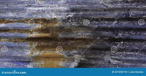 Blue Painted Metal with Rust Texture Stock Photo - Image of dirty, metallic: 251592718