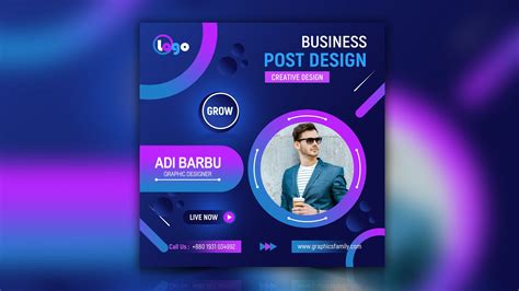 Professional Business Instagram Post Design Psd – GraphicsFamily