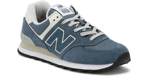 New Balance Suede Womens Light Petrol Blue 574 Classic Trainers - Lyst