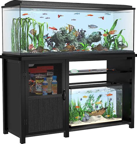 GDLF 55-75 Gallon Fish Tank Stand Heavy Duty Metal Aquarium Stand with ...