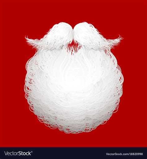 Santas beard Royalty Free Vector Image - VectorStock