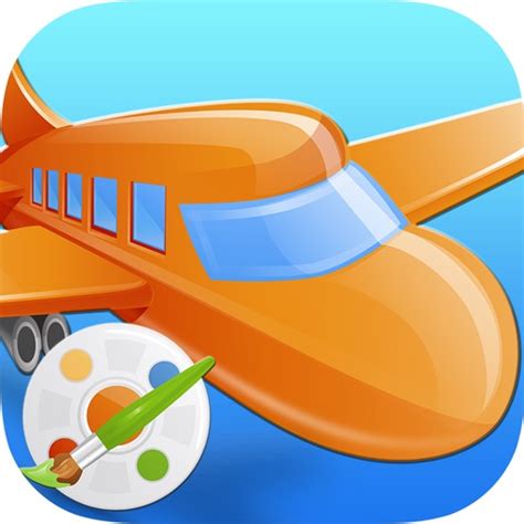 Vehicles Airplanes Trains Coloring Book : Kids Easy Paint Fun Drawing ...