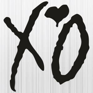 Xo Black Logo SVG | Xo Weeknd PNG | Xo Valentine vector File