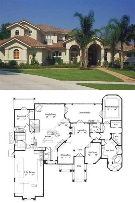 Spanish Colonial Architecture Floor Plans