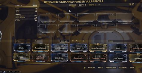 WTS Mega-Panzer Vulpaphyla with ALL Mutations - Trading Post - Warframe Forums