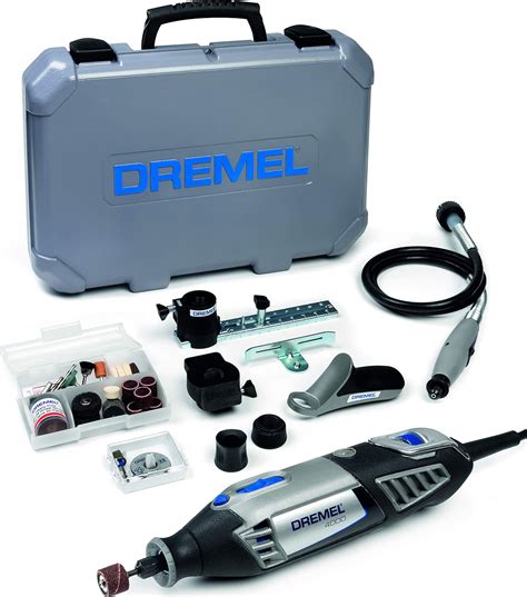 Dremel 4000 Rotary Tool 175 W, Rotary Multi Tool Kit with 4 Attachment ...