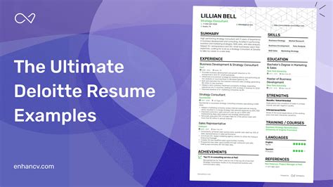 5 Deloitte Resume Examples & Guide for 2023