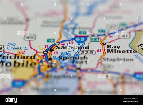 Saraland alabama map hi-res stock photography and images - Alamy