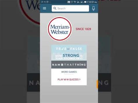 Merriam Webster word Games - Vocabulary Master - YouTube