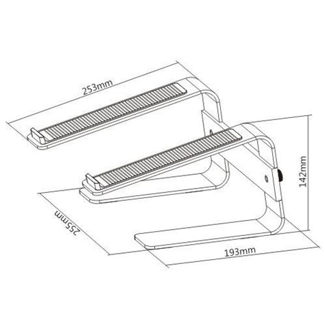 Brateck High-Rise Aluminum Laptop Stand | Elive NZ