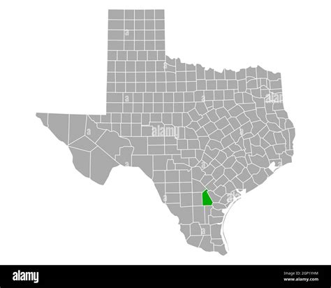 Map of Live Oak in Texas Stock Photo - Alamy