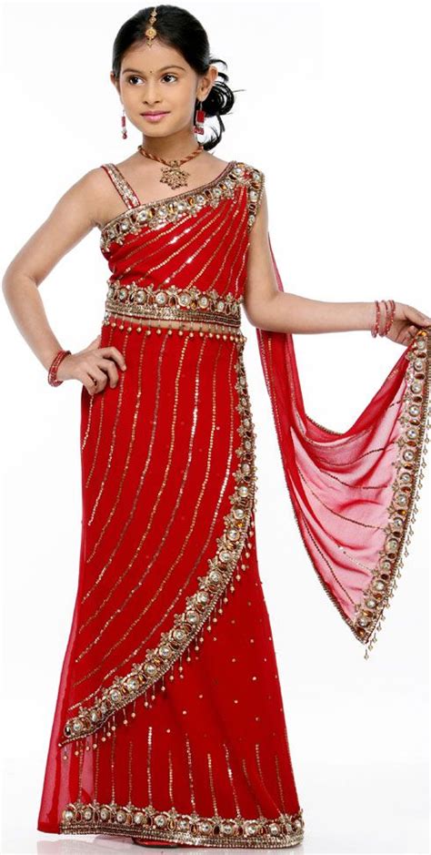 Latest kids saree models -Indian and bharatmother's blog | Pretty ...