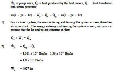 Energy Balance Equation Thermodynamics