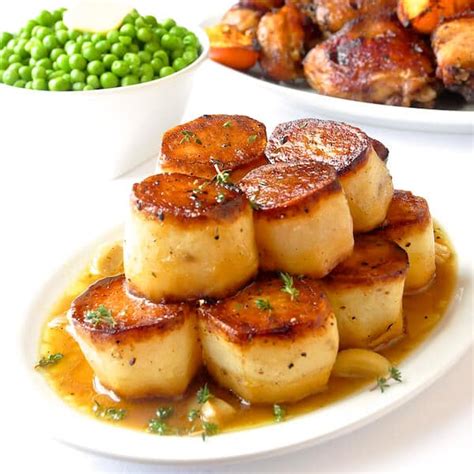 Garlic Thyme Fondant Potatoes a homey yet elegant side dish!