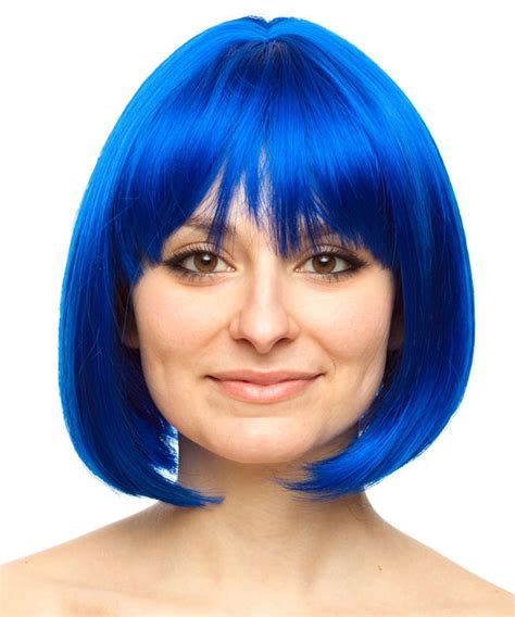 Blue Bob Wig Joy Wig Coraline Wig Ramona Flowers Wig Ramona Flowers Costume Wig | eBay