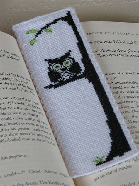 Bookmark Cross Stitch Pattern: Owl Be by stageappealcrafts on Etsy