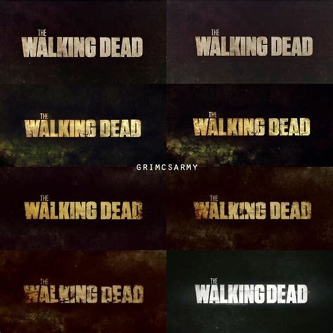 The Walking Dead Logo Evolution – vanniazeballos