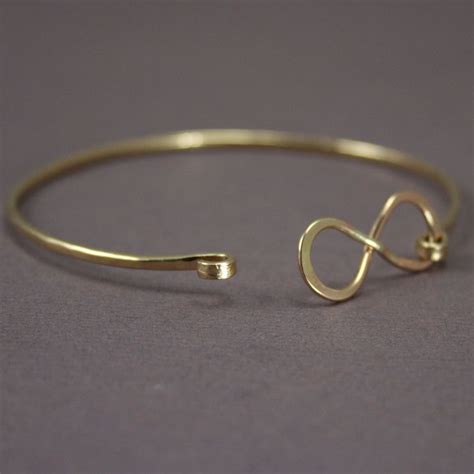 Gold Infinity Bracelet, Bangle » Gosia Meyer Jewelry