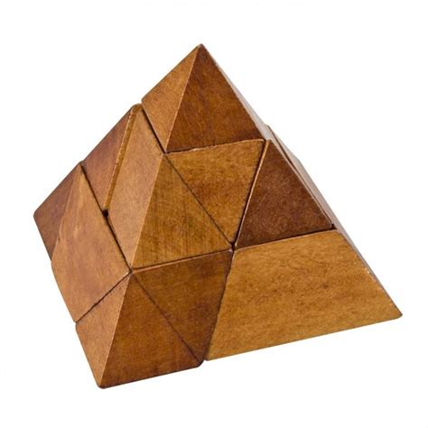 Pyramid Puzzle - Classical 3D wooden puzzle for Adult