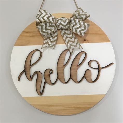 Real Girl's Realm: DIY Wooden Hello Sign