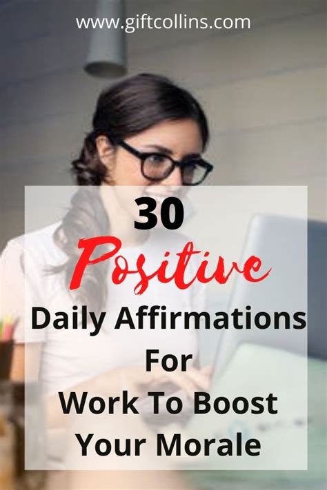 30 Daily Positive Affirmations for Work | GIFT COLLINS